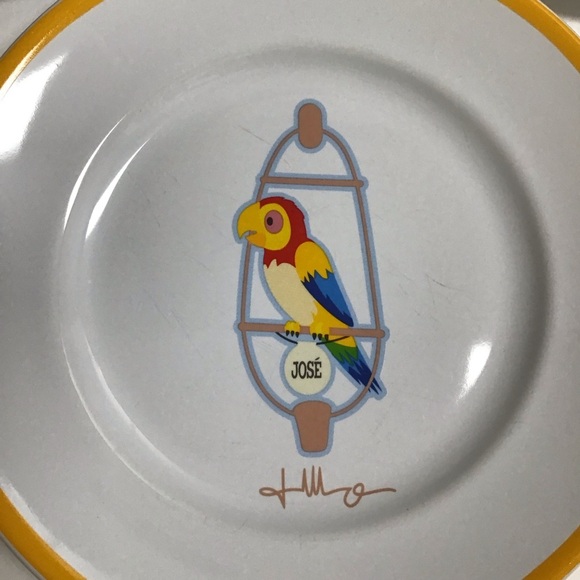 Disney Jerrod Mayurama Dessert Plates SET OF 3 Cinderella Castle Dumbo Jose’ 7” - Picture 8 of 15